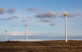 Point and Sandwick Trust’s community-owned wind farm at Beinn Ghrideag. Picture by Sandie Maciver of SandiePhotos