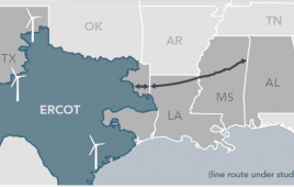Map of new transmission route